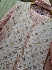 Pink Embroidered Kurta Set