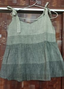 Kuyil-T Grey Peplum top