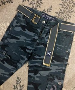 Men's Casual Joggers With a belt