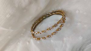 Pearl &amp; Stone Bangles