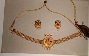 Gold-Tone Necklace &amp; Earring Set