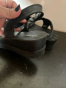 Striped Elastic Back Sandals