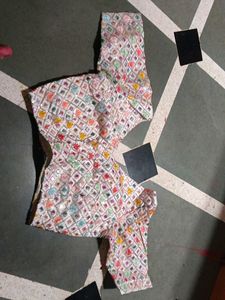 Embroidered with mirror work