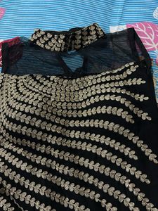 Elegant Black Ethnic Gown