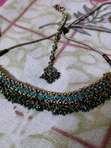 Kundan Jadau Blue Colour Set