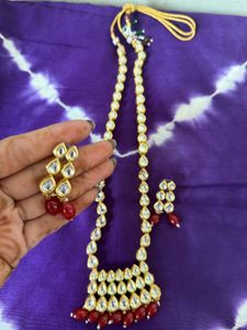 Raani haar &amp; Long Kundan Necklace