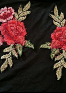 Black Floral Top