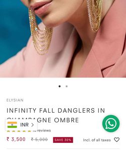 AMAMA Waterfall Dangle Earrings