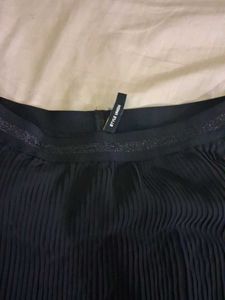 Pleated Black Skirt