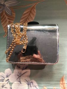 Silver Sling Bag