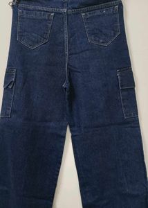 Unused Dark Blue Cargo Jeans