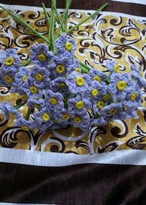 Crochet  Flower Forgot Me Not Bouquet ( Pack Of 2)