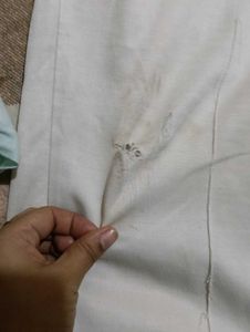 Casual Off-White Pants