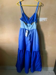 Cut Out Tiered Midi Dress
