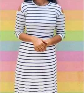 B&W Striped Dress