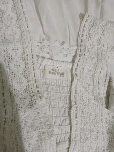 White Crochet Sundress