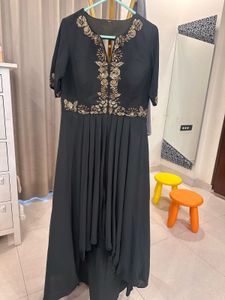 Elegant Black &amp; Gold Kurta