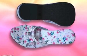 White Printed Sandal For Girls &amp; Women