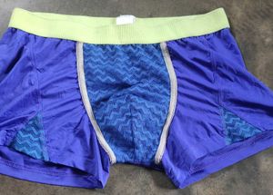 Men's Blue Patterned Boxer Briefs