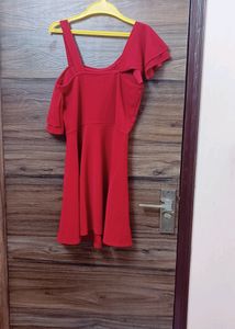 Flared Maroon Dress