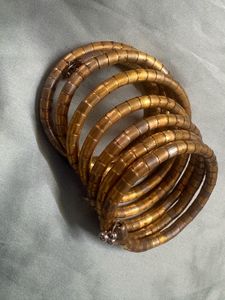 Golden Bangle Bracelet Set