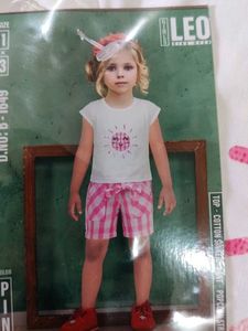 White And Pink Top Pant