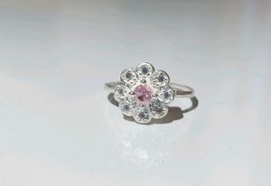 Floral Ring pure silver