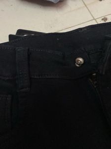 Black Cargo Jeans ankel length
