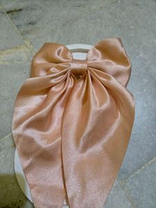 Satin Bow Hair Clip Accessory