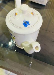 Vintage Floral Ceramic Teapot