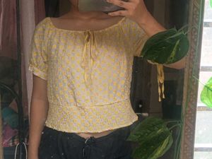 milkmaid floral top