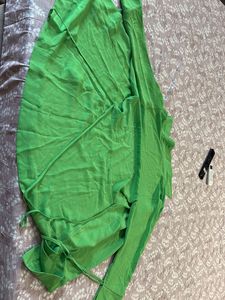 H&amp;m Green Wrap Dress