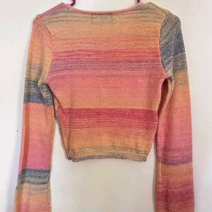 Cider Patchy Long Sleeve Top