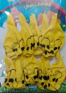 Printed Emoji Smiley Face Balloon -2 Packet