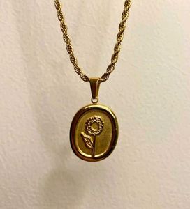 Sunflower Pendant Necklace