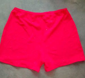 Red Glitter Shorts
