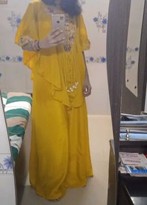 Indo western elegant Yellow dress