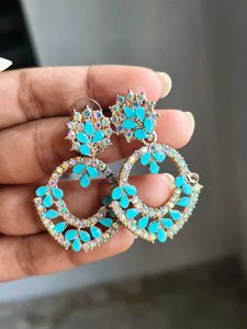 Beautiful Pale Blue Colour Earrings