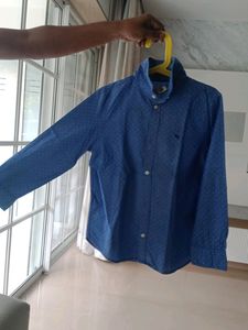 Blue Polka Dot full sleeve shirt for boy age 6-8