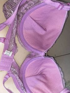 Padded Lace Lavender Bra