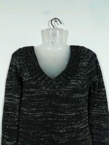Black Printed Fitted Top For Women&#39;s