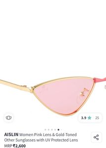 Rose Tinted Retro Sunglasses Unisex