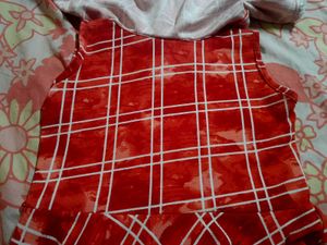 Red Plaid Mini Dress