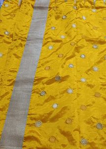 Yellow Chiffon Saree