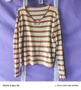 Striped Knit Top