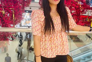 Cinched Waist Top For Girls