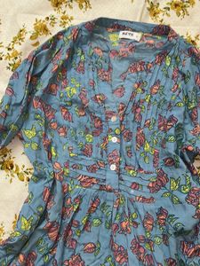 Floral Print Short Kurta