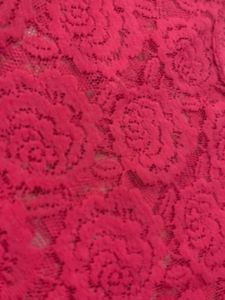 Pink Net Top Floral