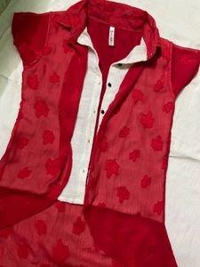 Red Sheer Top