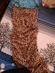 Leopard Print Slip Dress